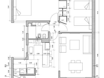 Departamento en venta - 2 Dormitorios 2 Baños - 78Mts2 - San Nicolás