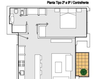 Departamento 2 amb a estrenar - Villa Urquiza