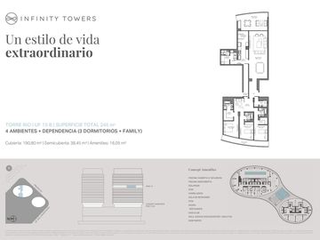 Departamento al rio - Semipiso 4 ambientes con dependencia  - Infinity Towers, Vicente Lopez