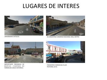 6 locales | 1.254 m2 terreno a pasos Av. Argentina, Metro barón