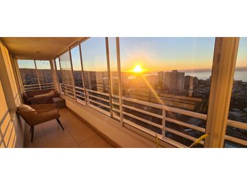 Soleado depto Placeres | Vista espectacular al mar | 3d,2b,2 terrazas, 1est y 1 bod.
