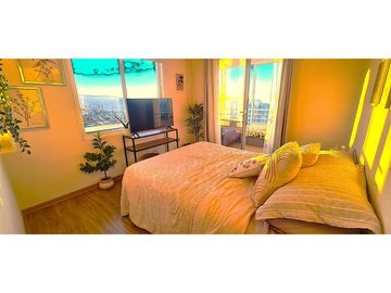 Soleado depto Placeres | Vista espectacular al mar | 3d,2b,2 terrazas, 1est y 1 bod.