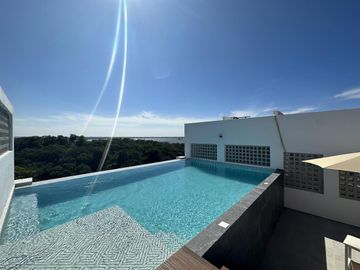 CONDOMINIOS MANDINGA, Departamento en VENTA con ALBERCA, seguridad, 2 recamaras
