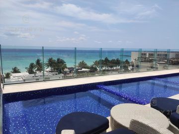 Hermoso departamento 1 recamara a pasitos del MAR Playa del Carmen P3348