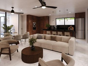 Casa residencial con amenidades en venta en Conkal