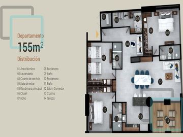 DEPARTAMENTO EN VENTA COLONIA CONTRY LA SILLA ZONA MONTERREY SUR