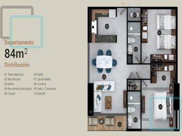 DEPARTAMENTO EN VENTA COLONIA CONTRY LA SILLA ZONA MONTERREY SUR
