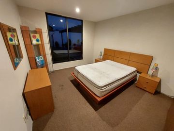 Casa en venta de un nivel con tres habitaciones y jardín en Ixtulco, Tlaxcala.