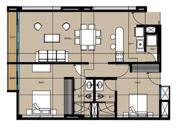 Departamento en  venta en Mérida 2 recámaras a 2 cuadras de Hospital el Faro con lock off