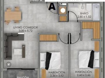 Departamento en Venta 3 AMB - Saavedra