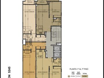 Departamento en Villa Urquiza con Balcon y Cochera
