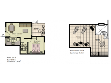 DEPARTAMENTO (15) A ESTRENAR 2 AMBIENTES CON TERRAZA - MAO I