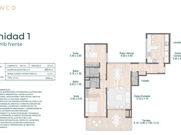 CINCO - Departamento 3 ambientes al frente en venta - Belgrano