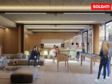CINCO - Departamento 3 ambientes al contrafrente en venta - Belgrano