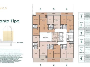 CINCO - Departamento 3 ambientes al contrafrente en venta - Belgrano