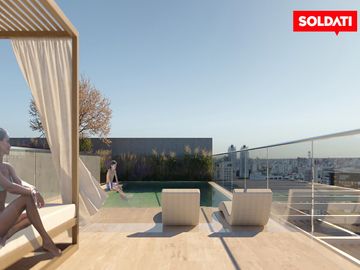CINCO - Departamento 3 ambientes al contrafrente en venta - Belgrano