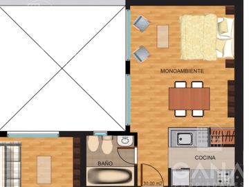 Departamento monoambiente a metros de Facultad de Medicina, Pichincha, Rosario