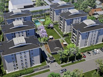 Departamento en  Green Boero con parrilla propia