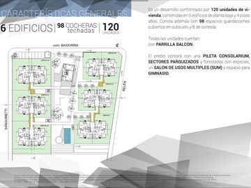 Departamento en  Green Boero con parrilla propia