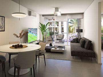 Departamento en  Green Boero con parrilla propia