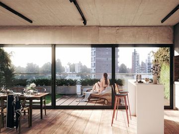 Venta Departamento monoambiente con balcon en Centro Rosario