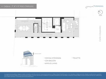 Venta Departamento, Piso Completo, 4 Ambientes, Cochera y Balcón Terraza en Construcción, Colegiales