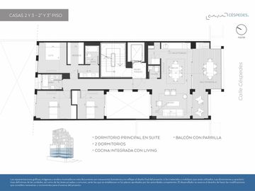 Venta Departamento, Piso Completo, 4 Ambientes, Cochera y Balcón Terraza en Construcción, Colegiales