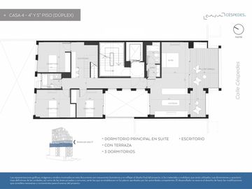 Venta Departamento, Piso Completo, 4 Ambientes, Cochera y Balcón Terraza en Construcción, Colegiales
