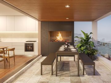 Venta Departamento, Piso Completo, 4 Ambientes, Cochera y Balcón Terraza en Construcción, Colegiales