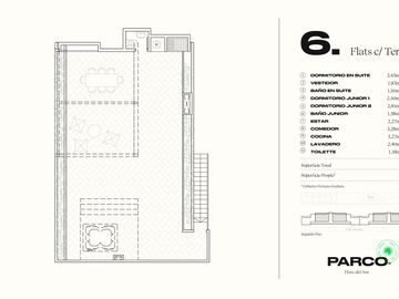 Venta Exclusivo Flat 3DOR Terraza Barrio Jardín