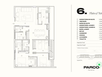 Venta Exclusivo Flat 3DOR Terraza Barrio Jardín