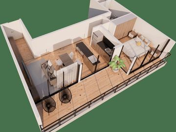 Venta Dpto 3 ambientes en construcción Benavidez