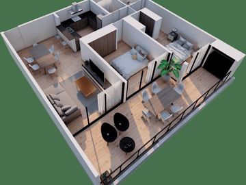 Venta Dpto 3 ambientes en construcción Benavidez