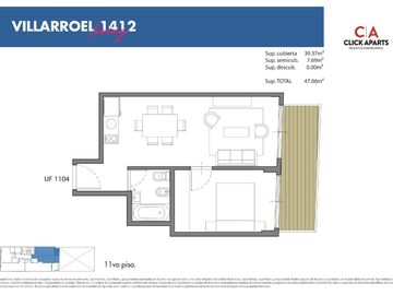 Departamento 2 amb en construccion Villa Crespo Amenities