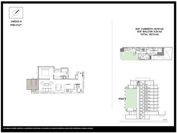 Departamento 2 ambientes en venta al frente en Palermo Soho
