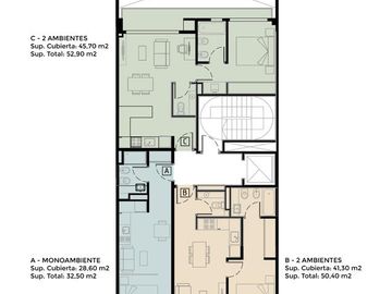 Venta Departamento - 2 ambientes  con Balcón - Nuñez
