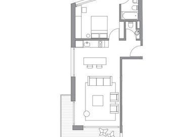 Departamento en  VENTA en La Lucila -2 ambientes