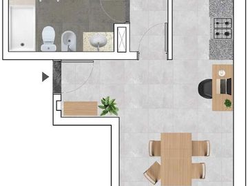 Departamento 1 dormitorio. Radiadores. Balcon. A Estrenar. Financiacion.