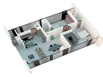 Departamento en venta Torre Cinco, Carcaña, Momoxpan, Recta a Cholula, Puebla.