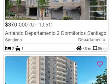 Venta Depto. 3D/1B - Santiago