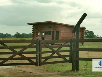 Venta  lote de  1200 m² y  cabaña rustica  a estrenar en club de polo 