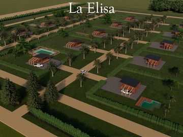 Venta  lote de  1200 m² y  cabaña rustica  a estrenar en club de polo 