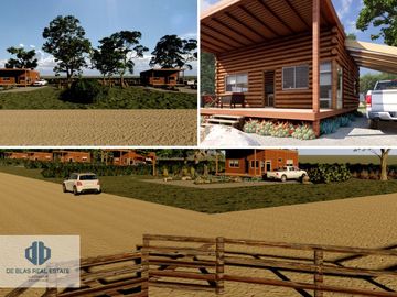 Venta  lote de  1200 m² y  cabaña rustica  a estrenar en club de polo 