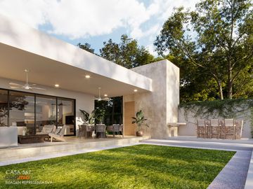 Casa en venta de 1 piso C-567, en RESIDENCIAL DZIDZILHA, Mérida Yuc.