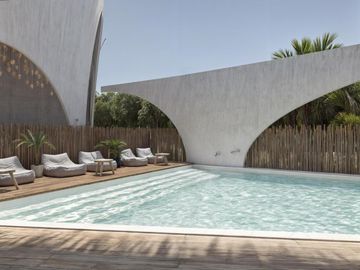 DEPARTAMENTO EN VENTA EN MAHAHUAL DE UNA HABITACIÓN FRENTE AL MAR
