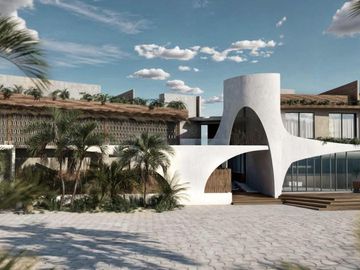 DEPARTAMENTO EN VENTA EN MAHAHUAL DE UNA HABITACIÓN FRENTE AL MAR