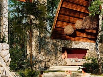 VILLAS DE 3 HABITACIONES A POCOS PASOS DE LA LAGUNA, DESEÑOS UNICOS, CONDOMINIO