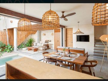 VILLA EN TULUM EN VENTA AMUEBLADA CON  ALBERCA
