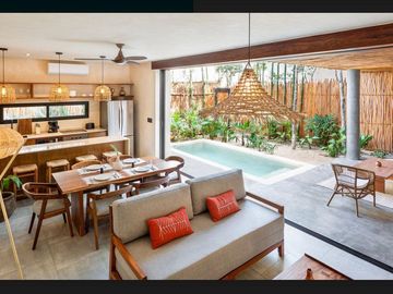 VILLA EN TULUM EN VENTA AMUEBLADA CON  ALBERCA