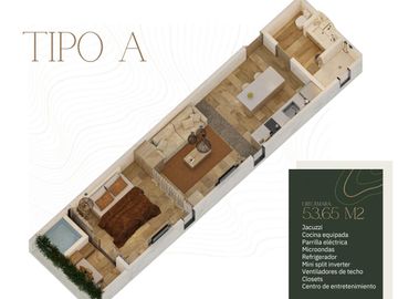 DEPARTAMENTO 1 RECAMARA/  ALDEA ZAMA, TULUM/ FINANCIACION DIRECTA/ PLUSVALIA/ ROI.